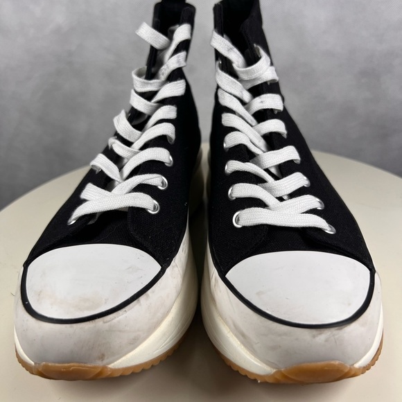 Madden Girl Winnona Platform Black and White Sneakers Size 7.5 - Picture 2 of 7